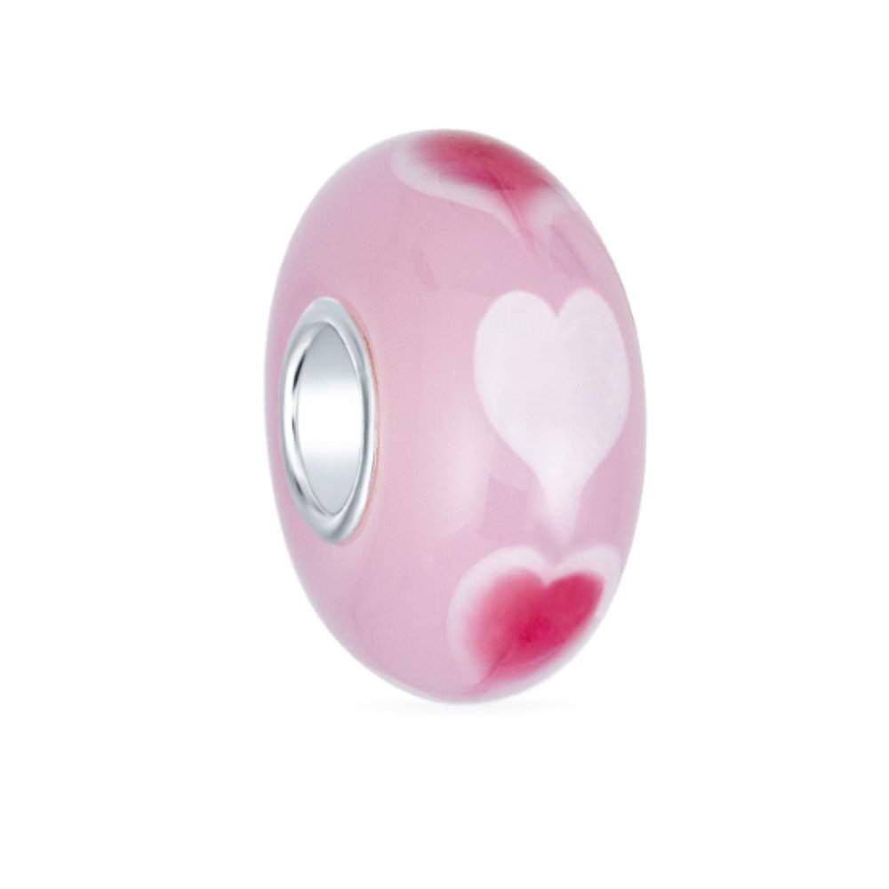 Pandora Heart Love Pink Sterling Silver Bead Charm